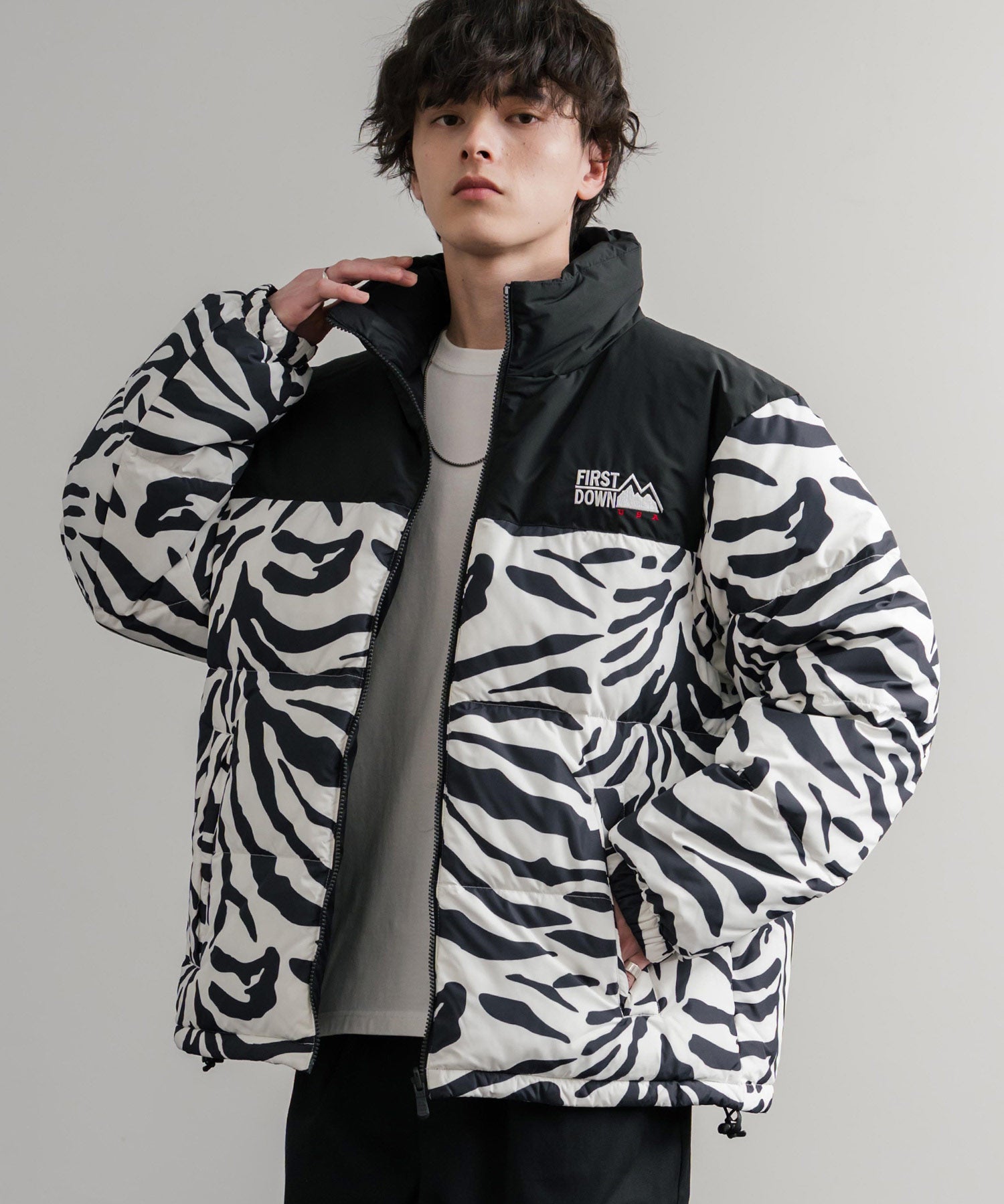 FIRST DOWN ファーストダウン BUBBLE DOWN JKT 2WAYリバーシブルバブルダウンジャケット F942001 14979