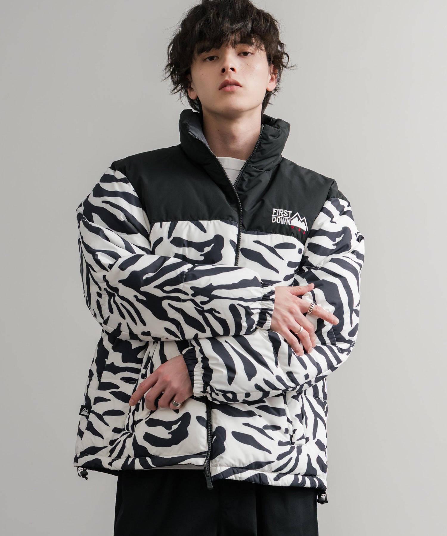 FIRST DOWN ファーストダウン BUBBLE DOWN JKT 2WAYリバーシブルバブルダウンジャケット F942001 14979