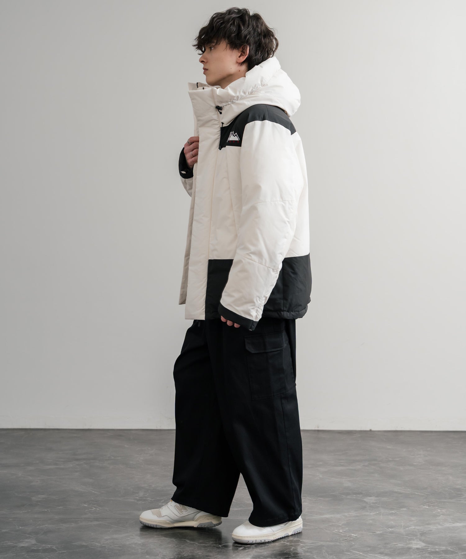 FIRST DOWN ファーストダウン WRAP DOWN PARKA DICROS MAURI フード付きラップダウンジャケット F942010 14980