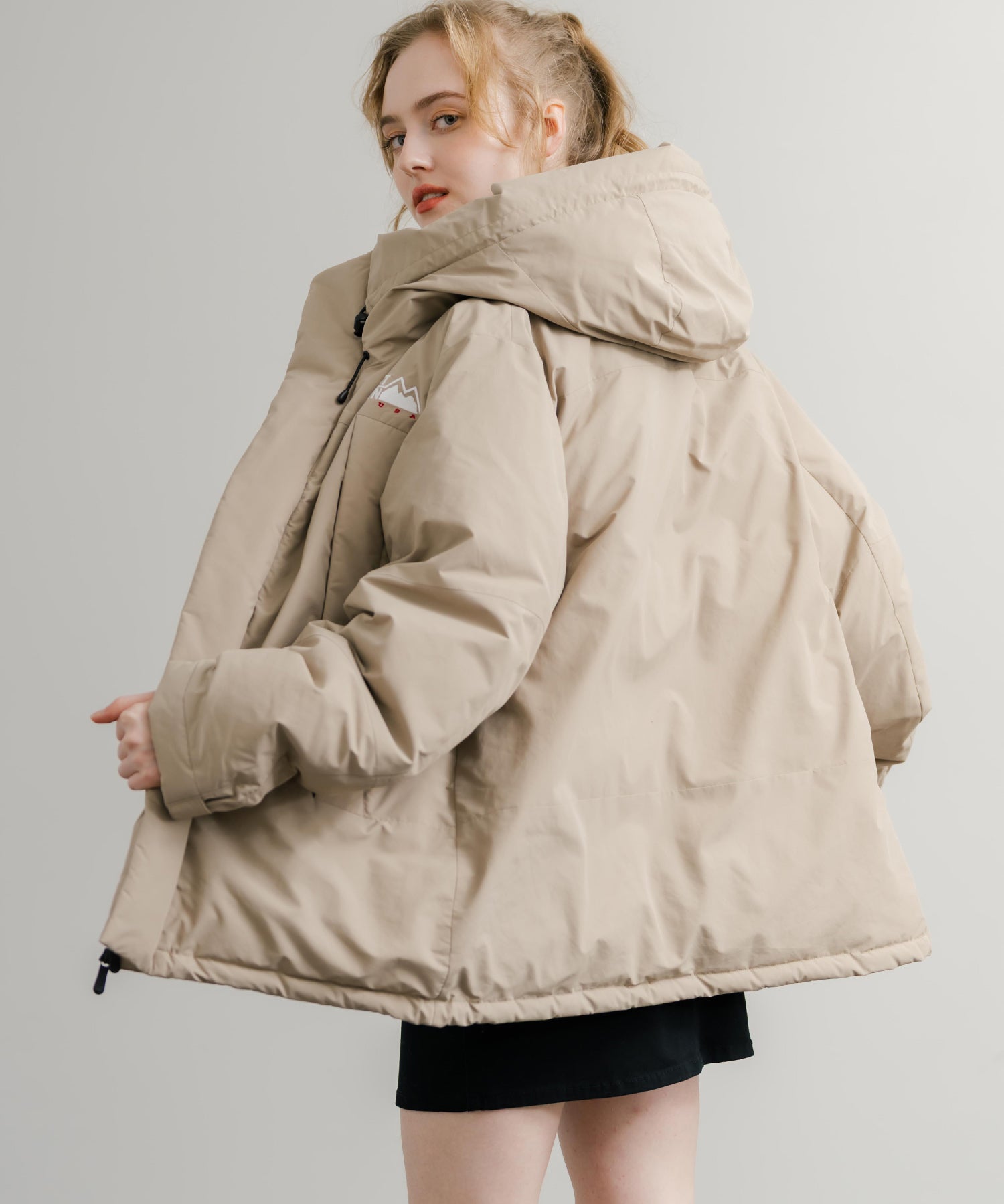 FIRST DOWN ファーストダウン WRAP DOWN PARKA DICROS MAURI フード付きラップダウンジャケット F942010 14980