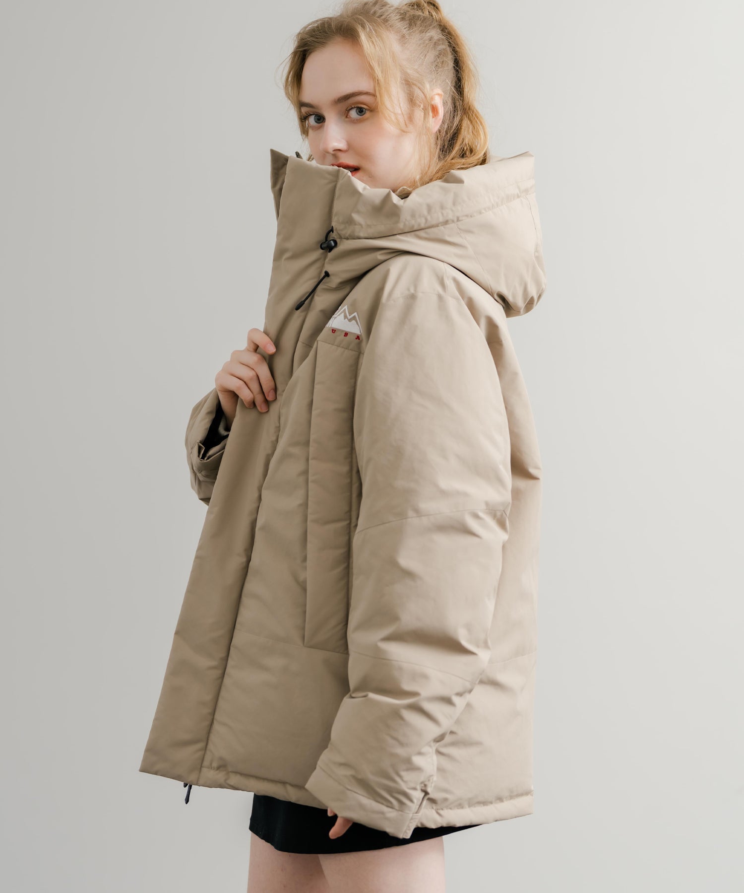 FIRST DOWN ファーストダウン WRAP DOWN PARKA DICROS MAURI フード付きラップダウンジャケット F942010 14980