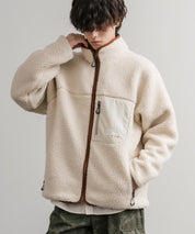 FIRST DOWN ファーストダウン BOA FLEECE JKT ロゴ刺繍タンブリングボアフリースジャケット F942021 14981