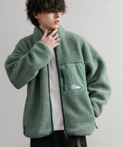 FIRST DOWN ファーストダウン BOA FLEECE JKT ロゴ刺繍タンブリングボアフリースジャケット F942021 14981