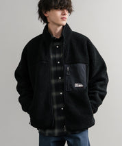 FIRST DOWN ファーストダウン BOA FLEECE JKT ロゴ刺繍タンブリングボアフリースジャケット F942021 14981