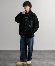 FIRST DOWN ファーストダウン BOA FLEECE JKT ロゴ刺繍タンブリングボアフリースジャケット F942021 14981