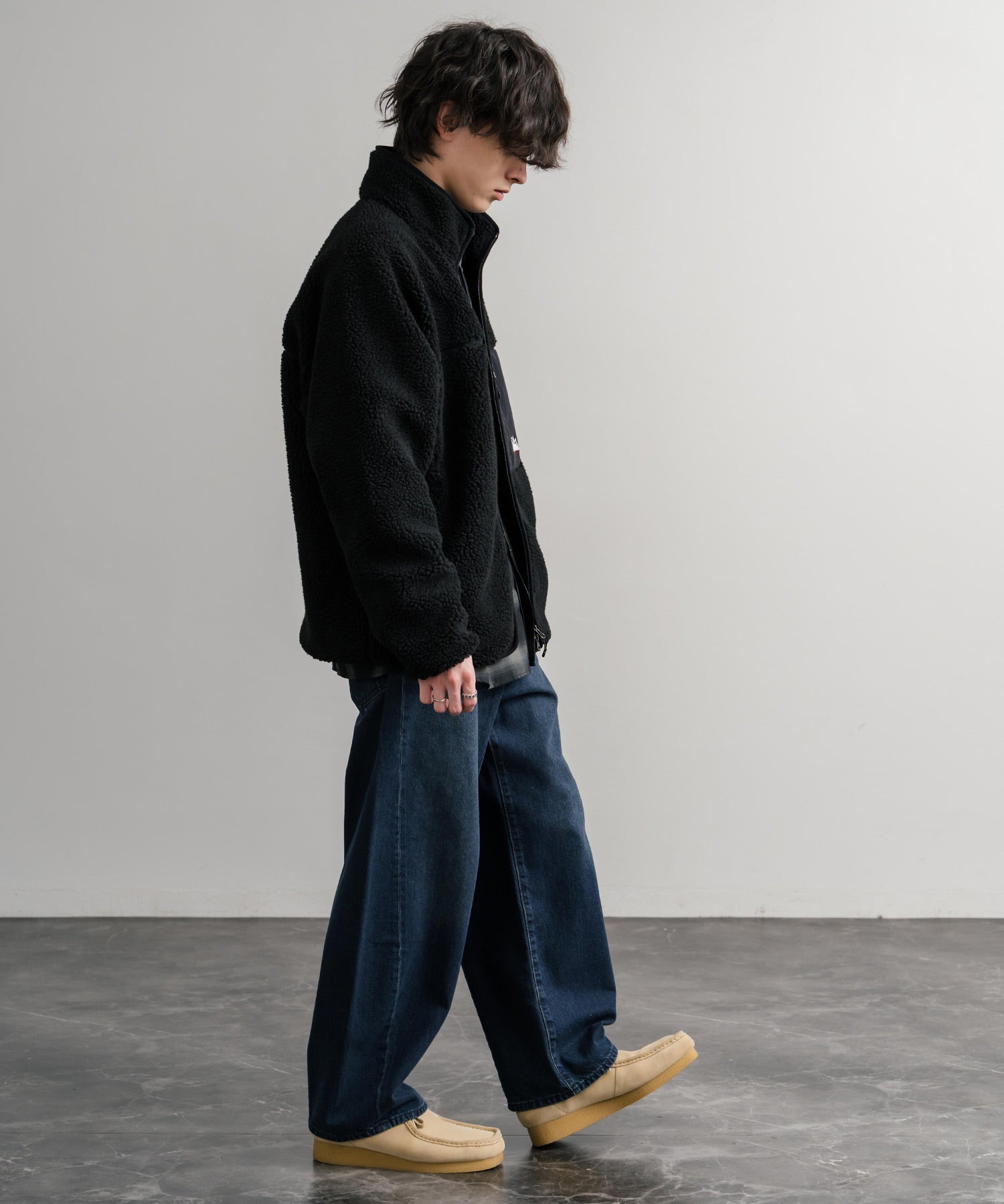 FIRST DOWN ファーストダウン BOA FLEECE JKT ロゴ刺繍タンブリングボアフリースジャケット F942021 14981