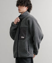 FIRST DOWN ファーストダウン BOA FLEECE JKT ロゴ刺繍タンブリングボアフリースジャケット F942021 14981