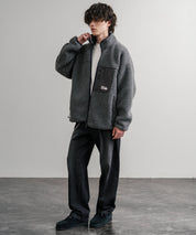 FIRST DOWN ファーストダウン BOA FLEECE JKT ロゴ刺繍タンブリングボアフリースジャケット F942021 14981