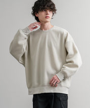 コットンタッチ裏起毛ドルマンスリーブクルーネックスウェットトレーナー 14982