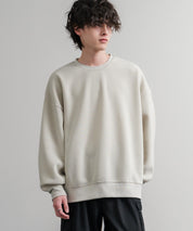 コットンタッチ裏起毛ドルマンスリーブクルーネックスウェットトレーナー 14982