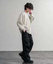 コットンタッチ裏起毛ドルマンスリーブクルーネックスウェットトレーナー 14982