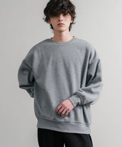 コットンタッチ裏起毛ドルマンスリーブクルーネックスウェットトレーナー 14982