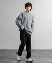 コットンタッチ裏起毛ドルマンスリーブクルーネックスウェットトレーナー 14982