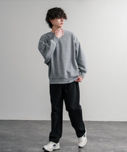 コットンタッチ裏起毛ドルマンスリーブクルーネックスウェットトレーナー 14982