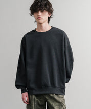 コットンタッチ裏起毛ドルマンスリーブクルーネックスウェットトレーナー 14982