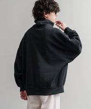 コットンタッチ裏起毛ドルマンスリーブハイネックトレーナースウェット 14983