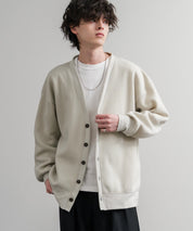 コットンタッチ裏起毛Vネックカーディガン 14984