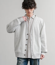 コットンタッチ裏起毛Vネックカーディガン 14984