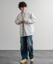 コットンタッチ裏起毛Vネックカーディガン 14984