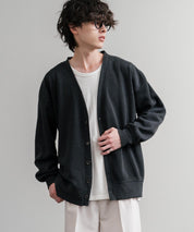 コットンタッチ裏起毛Vネックカーディガン 14984