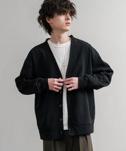 コットンタッチ裏起毛Vネックカーディガン 14984