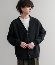 コットンタッチ裏起毛Vネックカーディガン 14984