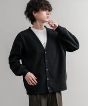 コットンタッチ裏起毛Vネックカーディガン 14984