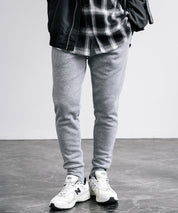 綿タッチ裏起毛イージージョガーパンツ/コットンタッチスウェットパンツ 14985