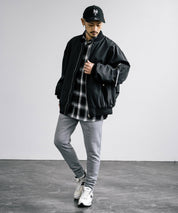 綿タッチ裏起毛イージージョガーパンツ/コットンタッチスウェットパンツ 14985