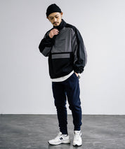 綿タッチ裏起毛イージージョガーパンツ/コットンタッチスウェットパンツ 14985