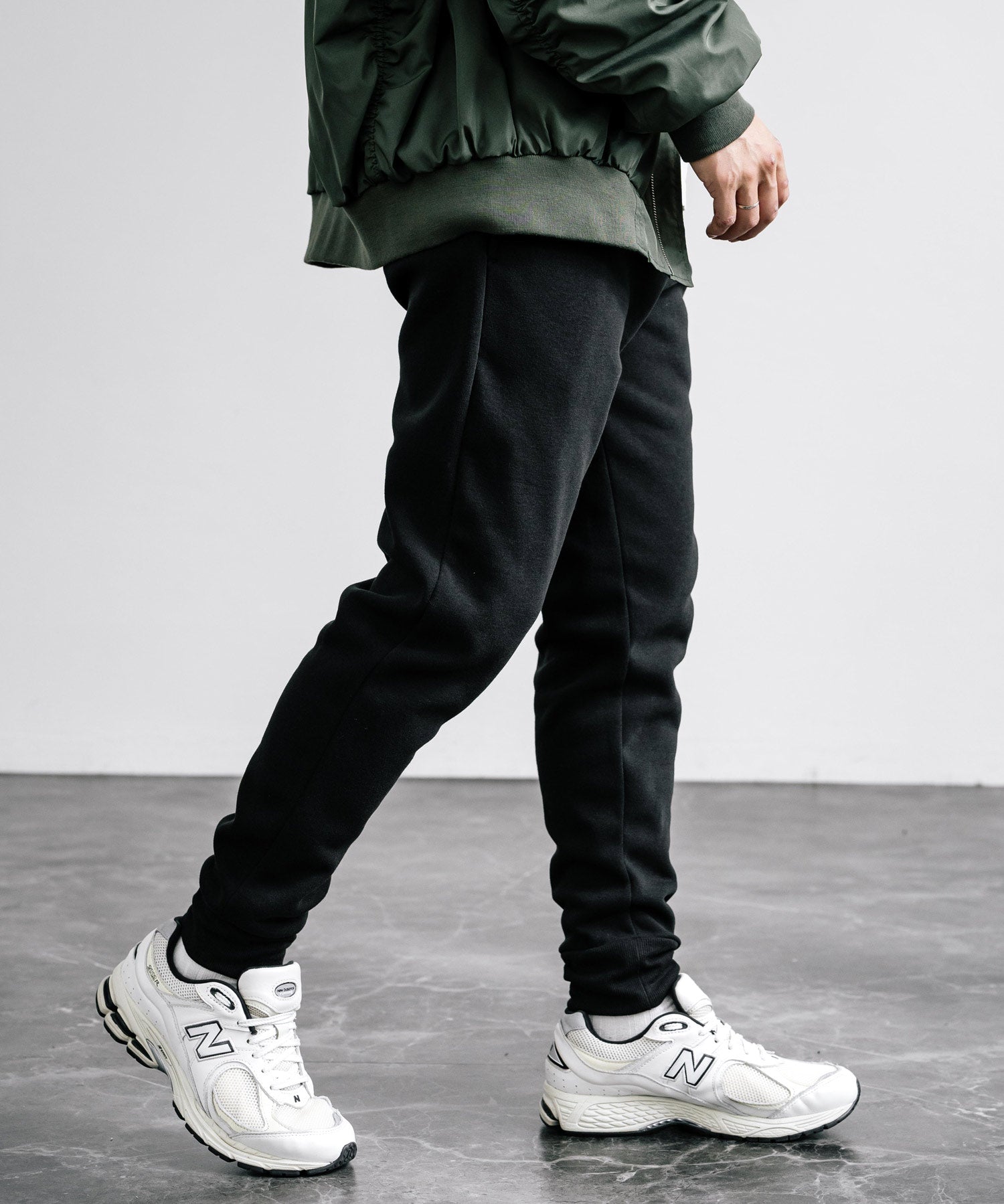 綿タッチ裏起毛イージージョガーパンツ/コットンタッチスウェットパンツ 14985