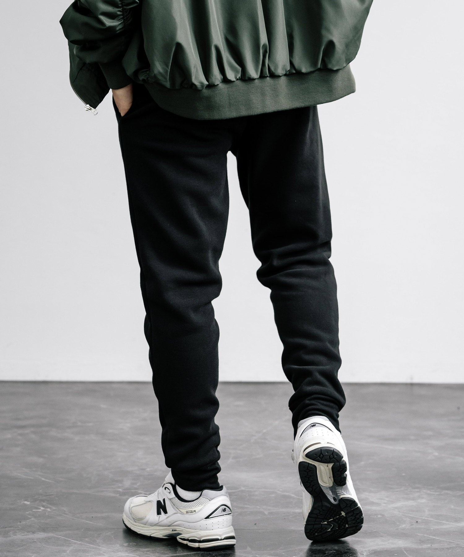 綿タッチ裏起毛イージージョガーパンツ/コットンタッチスウェットパンツ 14985