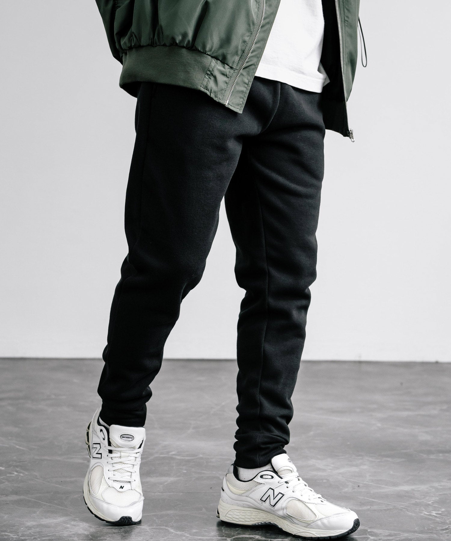 綿タッチ裏起毛イージージョガーパンツ/コットンタッチスウェットパンツ 14985