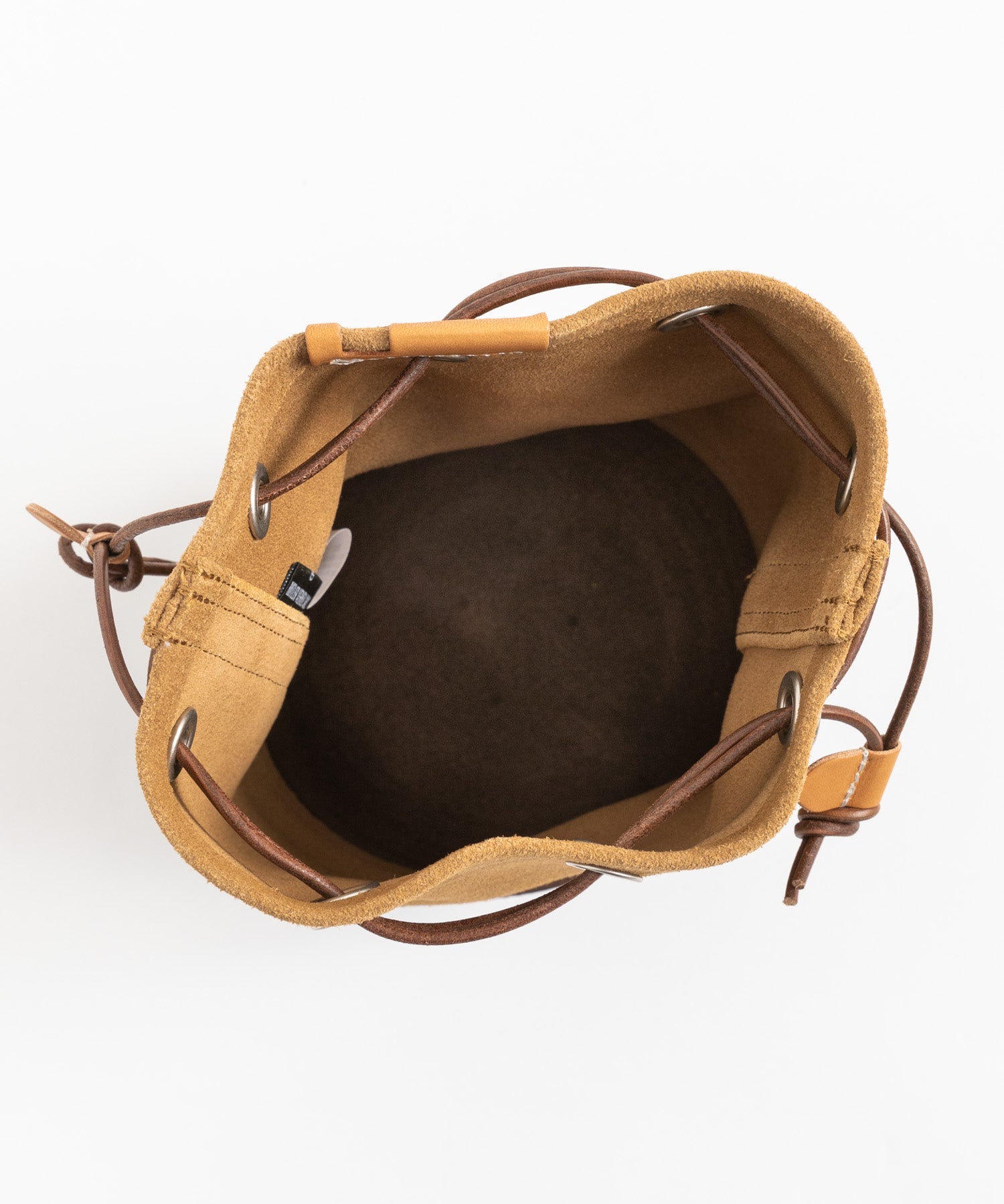 Butler Verner Sails バトラーバーナーセイルズ 日本製/国産 モールドレザー巾着スエードレザーショルダーバッグ JA-2685 11940