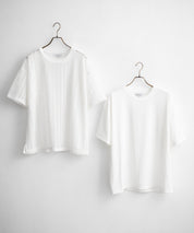 オーバーサイズ 透かし編みアンサンブル半袖Tシャツ