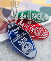 日本製 アクリルホテルキーリング ACRYLIC HOTEL KEY HOLDER(325) AW-1298-2 1938