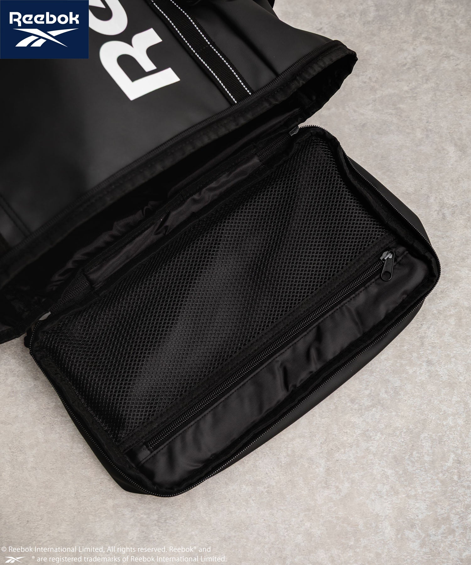 Reebok リーボック ボックスバックパック/ロゴ入りスクエア型A4収納可能大容量リュック 14839