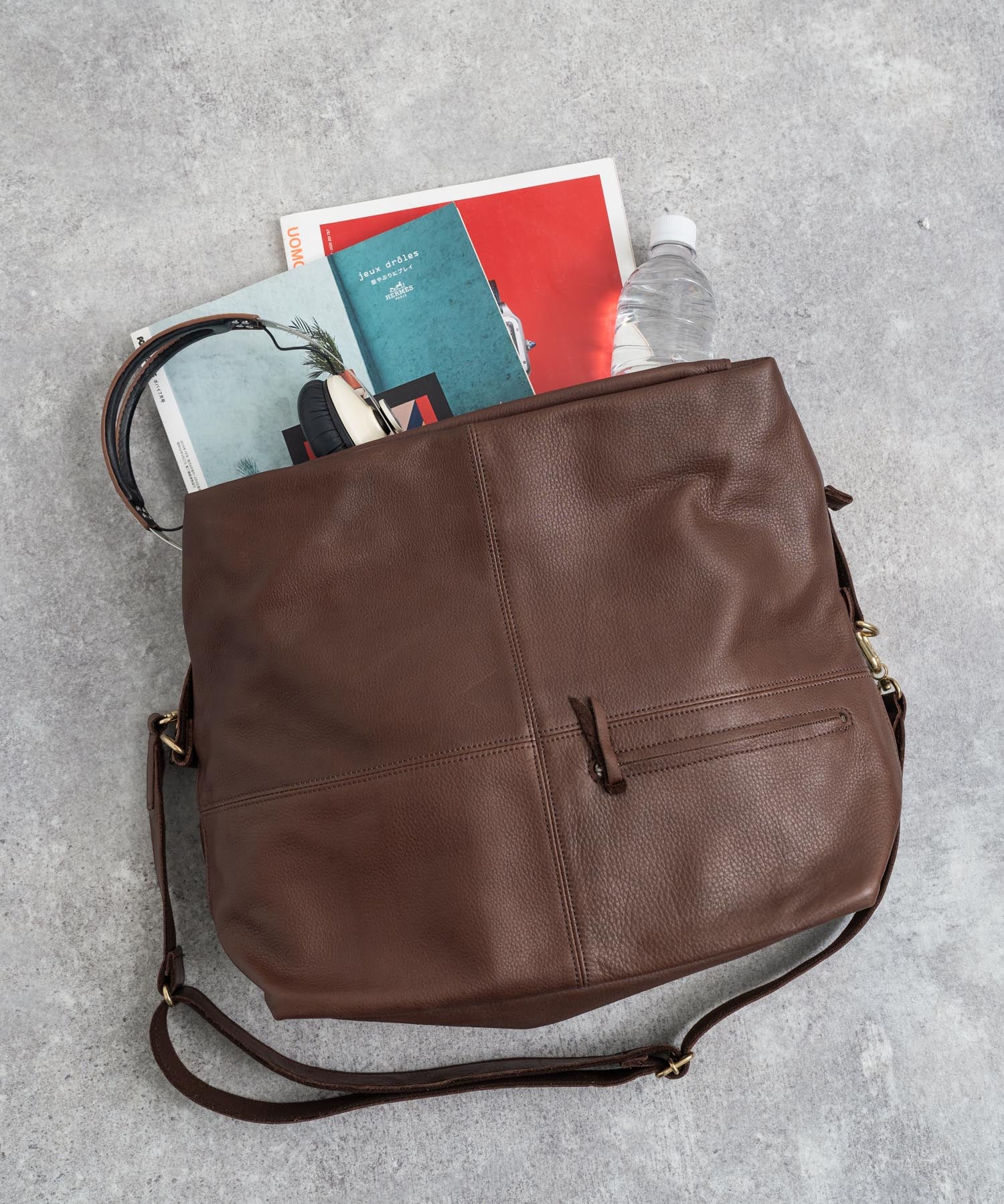 Butler Verner Sails バトラーバーナーセイルズ 日本製 国産オイルレザーエディターズショルダー2nd JA-2128 7834