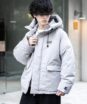 STARTER BLACK LABEL スターターブラックレーベル タスランファイバー中綿ワンポイントロゴ刺繍フードジャケット 15013