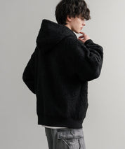 HUF ハフ CORSO HEAVYWEIGHT F/Z HOODIE オーバーサイズヘビーウェイトダブルジップボアフリースパーカー 15018