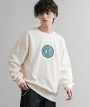 HUF ハフ TRANSIT AUTHORITY CREWNECK オーバーサイズ裏起毛トレーナースウェット	15019