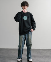 HUF ハフ TRANSIT AUTHORITY CREWNECK オーバーサイズ裏起毛トレーナースウェット	15019