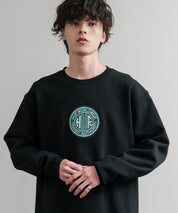 HUF ハフ TRANSIT AUTHORITY CREWNECK オーバーサイズ裏起毛トレーナースウェット	15019