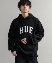 HUF ハフ ARCH P/O HOODIE オーバーサイズアーチロゴプリント裏起毛プルオーバーパーカー 15020