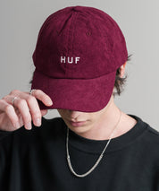 HUF ハフ OG CORDUROY 6-PANEL CV HAT ワンポイントロゴ刺繍コーデュロイキャップ 15022