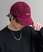 HUF ハフ OG CORDUROY 6-PANEL CV HAT ワンポイントロゴ刺繍コーデュロイキャップ 15022