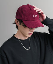 HUF ハフ OG CORDUROY 6-PANEL CV HAT ワンポイントロゴ刺繍コーデュロイキャップ 15022