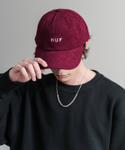 HUF ハフ OG CORDUROY 6-PANEL CV HAT ワンポイントロゴ刺繍コーデュロイキャップ 15022