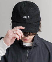 HUF ハフ OG CORDUROY 6-PANEL CV HAT ワンポイントロゴ刺繍コーデュロイキャップ 15022