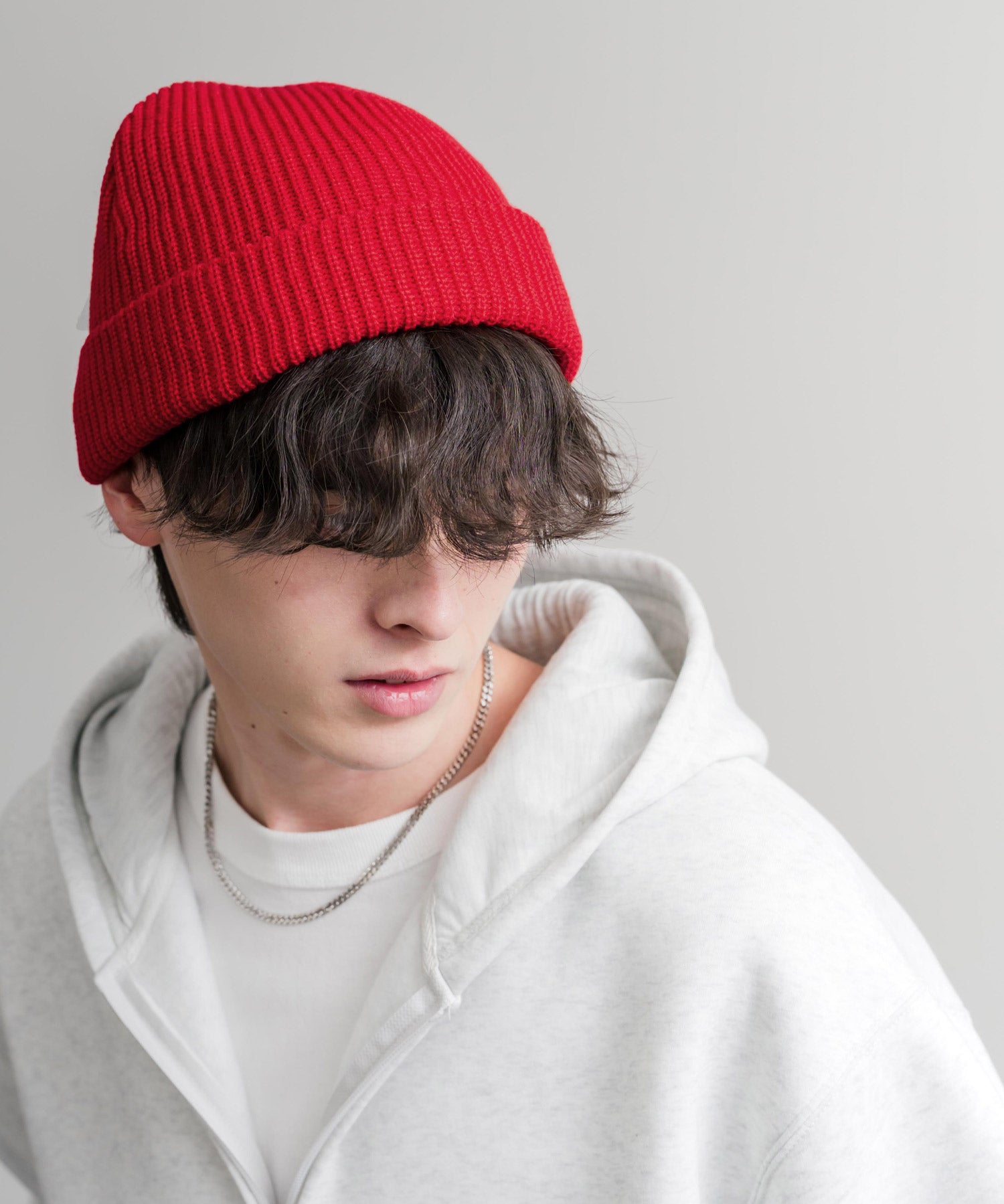 HUF ハフ USUAL CUFF BEANIE ワンポイントフラッグラベルニット帽/ビーニー 15023